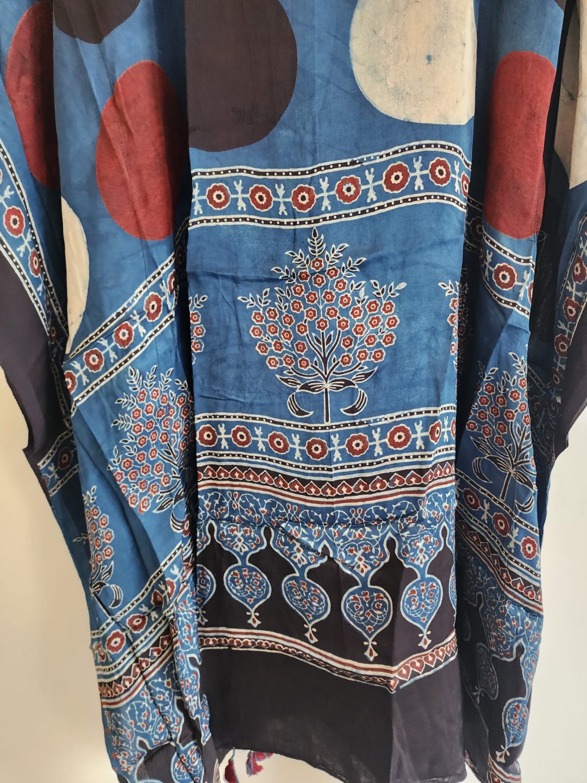 Ajrakh Kaftan in modal silk