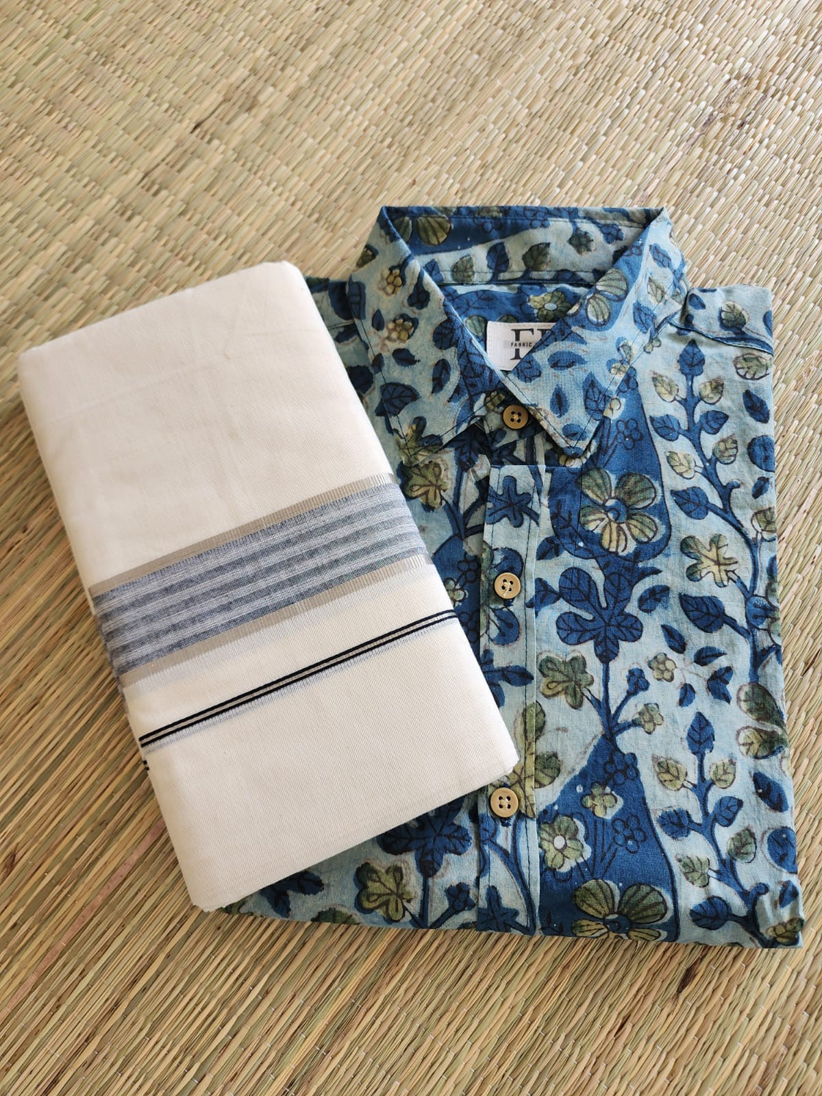 Cotton Full Sleeve Shirt (Handblock Kalamkaari collection)