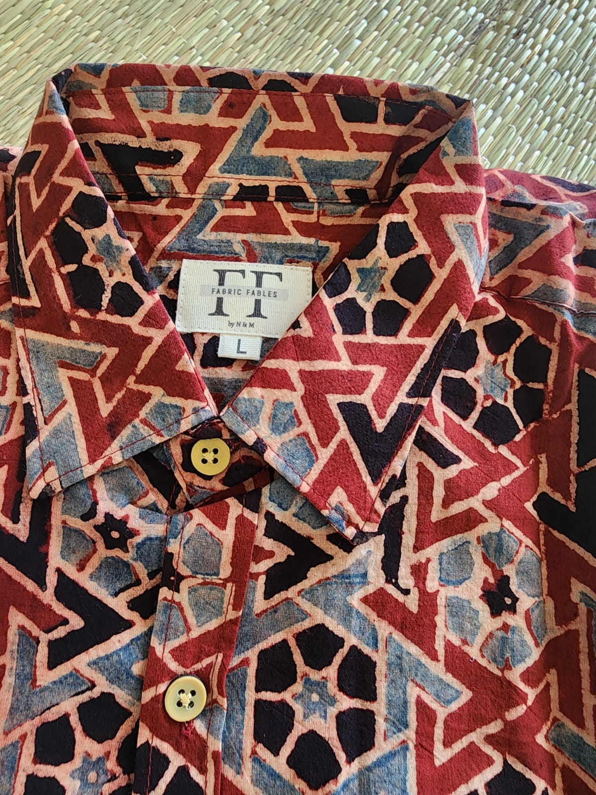 Cotton Full Sleeve Shirt (Ajrakh collection)