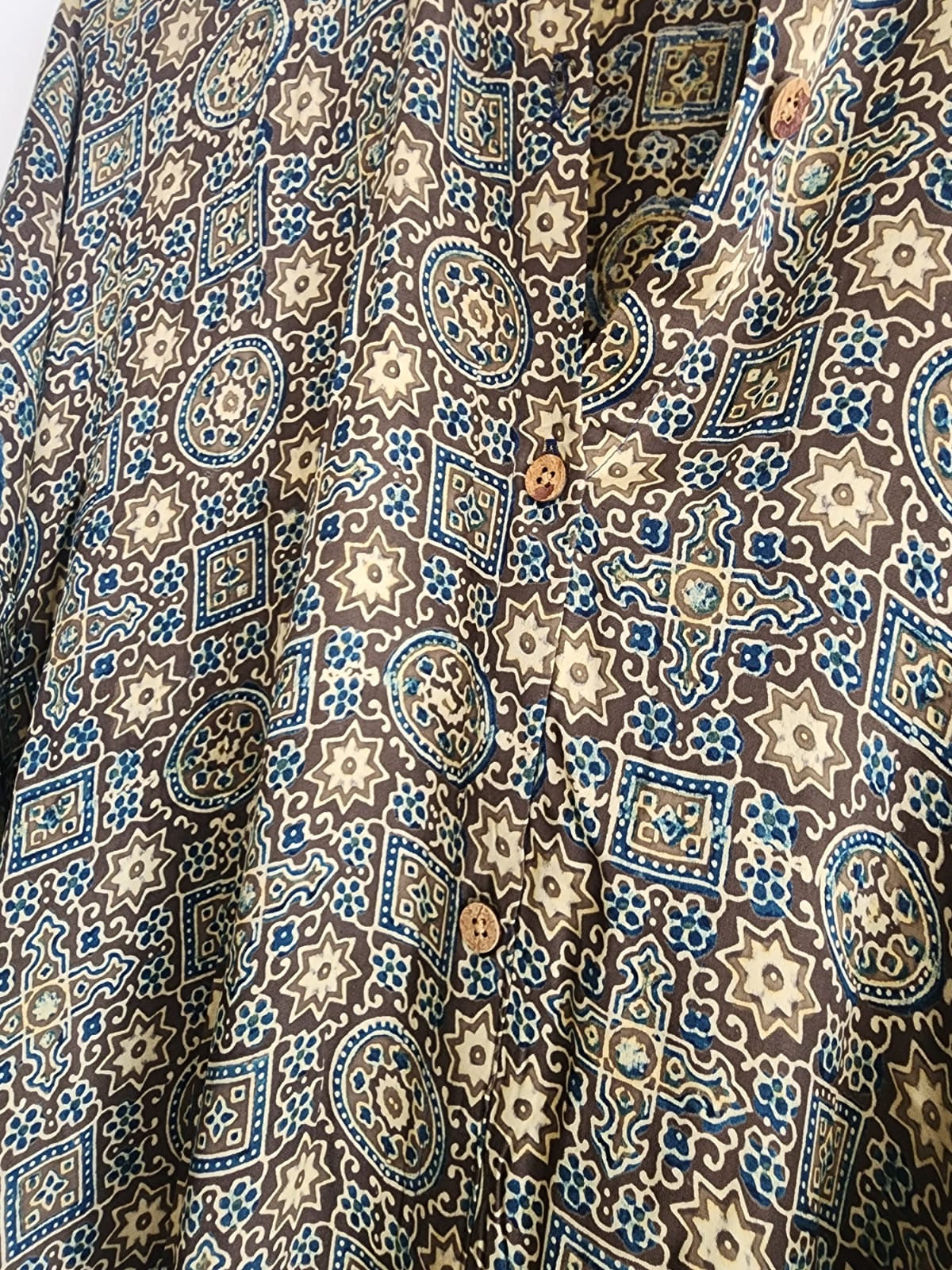 Ajrakh shirt dress