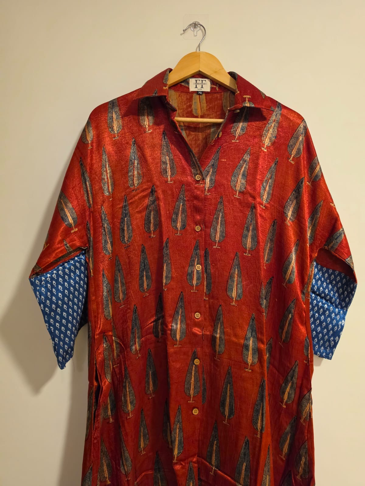 Ajrakh shirt dress (Short)