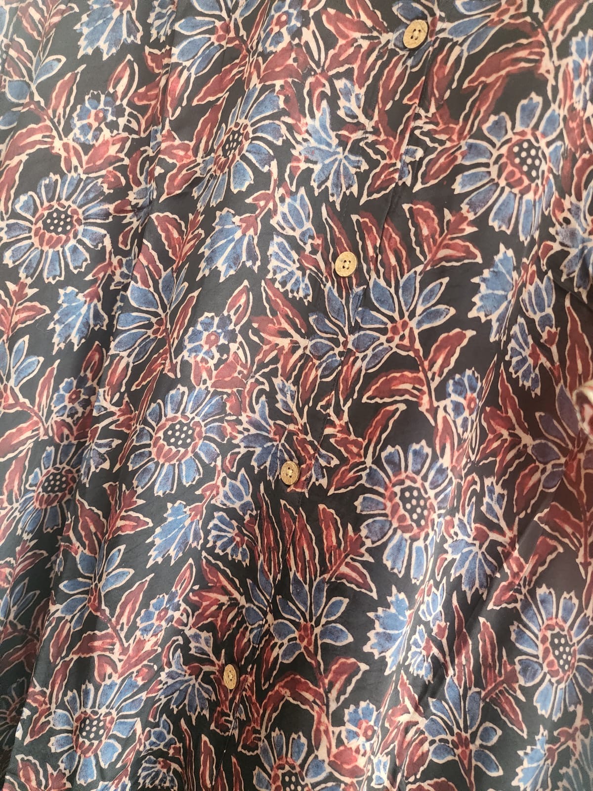 Ajrakh shirt dress