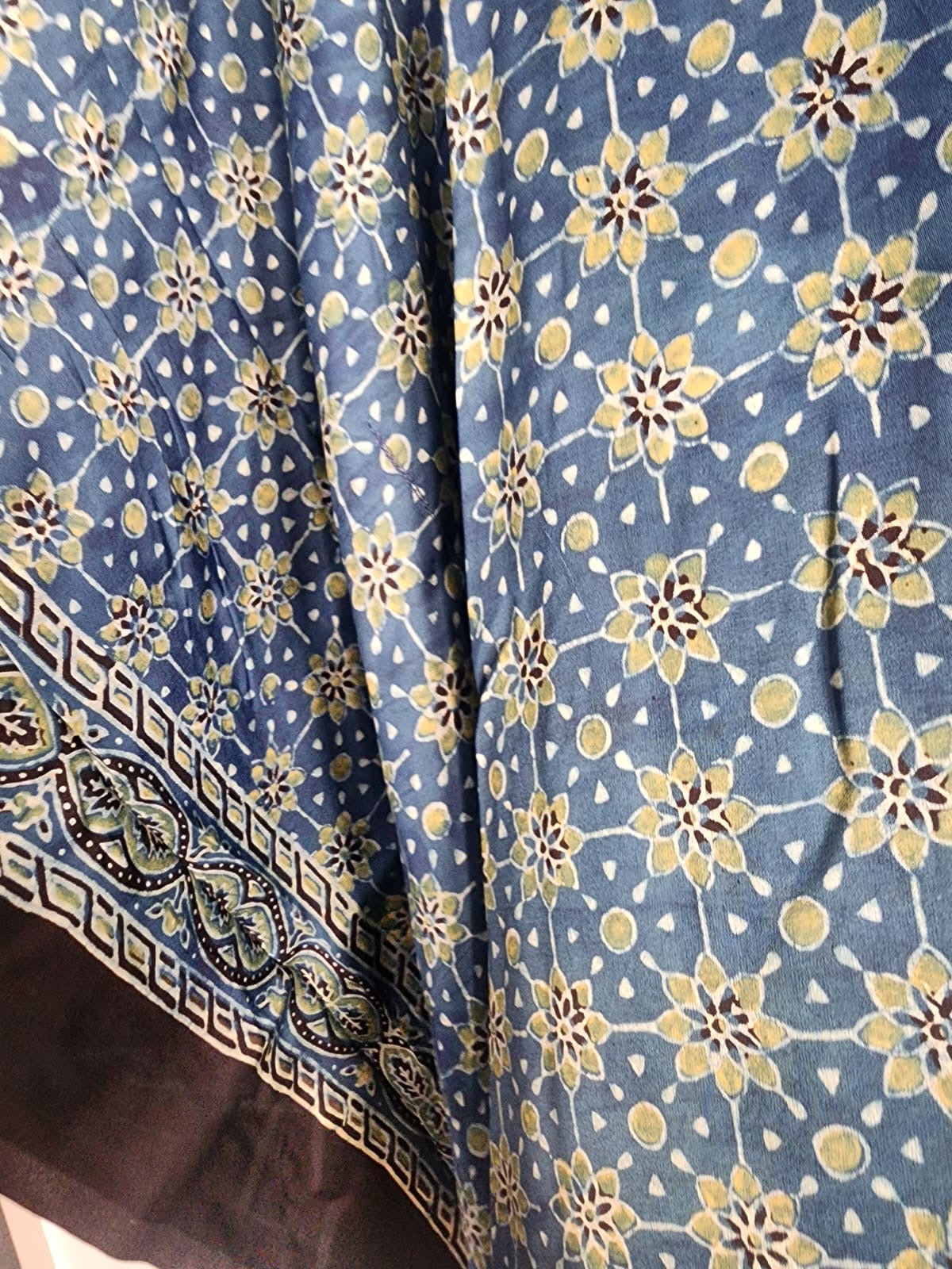 Ajrakh Kaftan in modal silk
