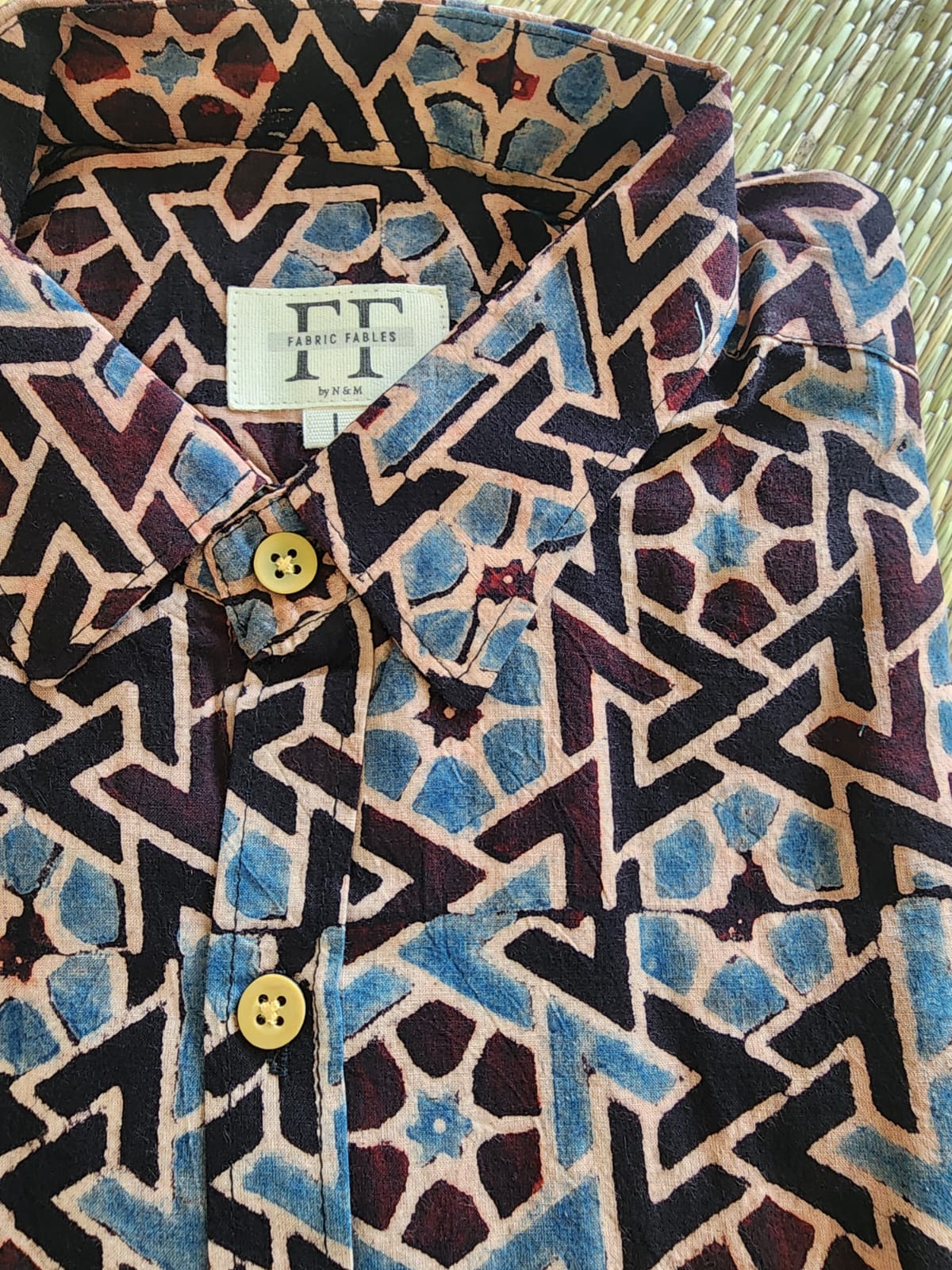 Cotton Full Sleeve Shirt (Ajrakh collection)