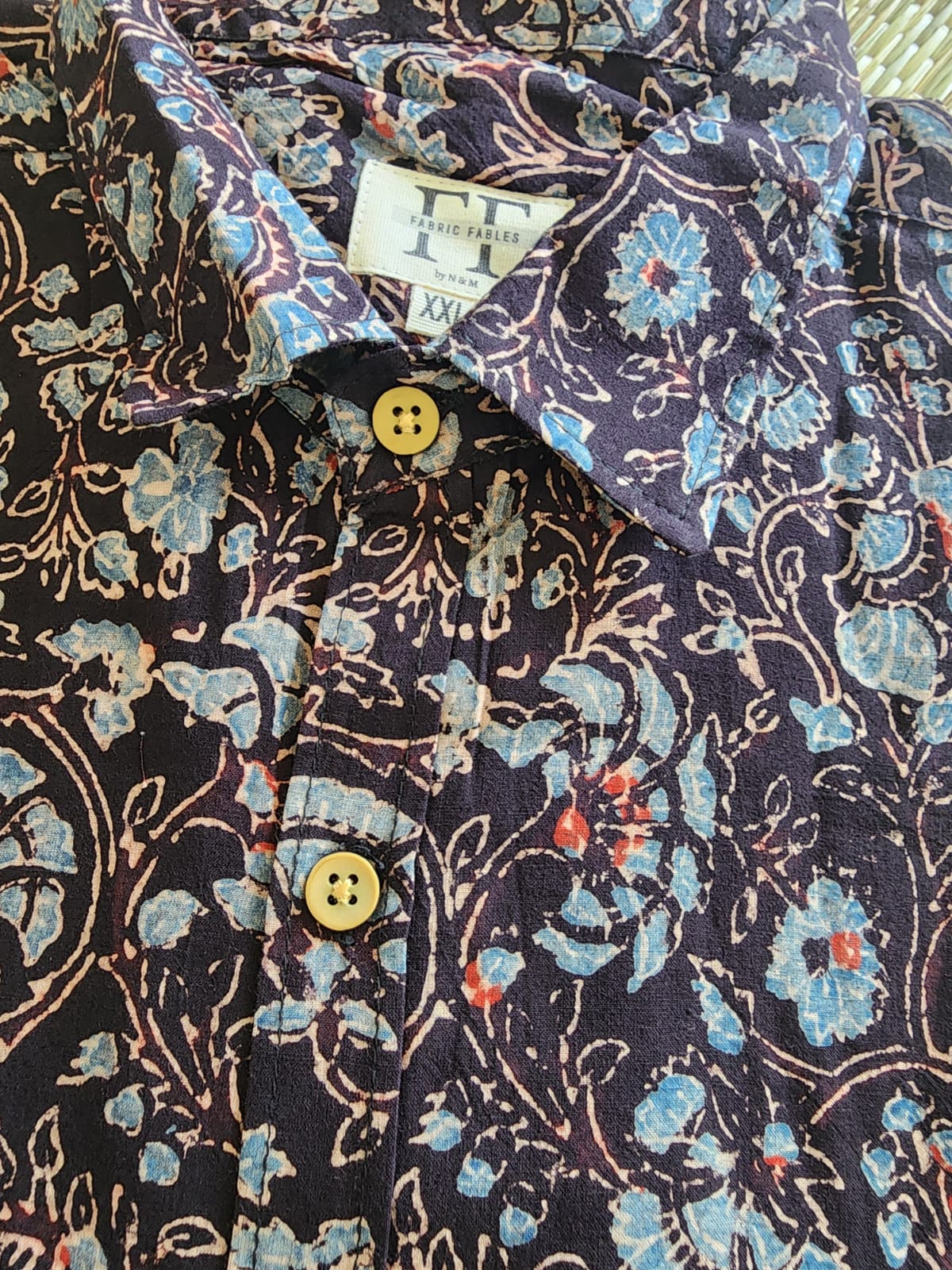 Cotton Full Sleeve Shirt (Ajrakh collection)