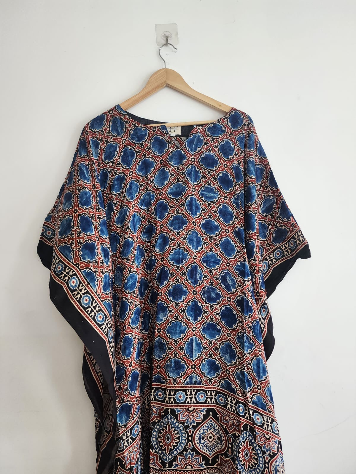 Ajrakh Kaftan in modal silk