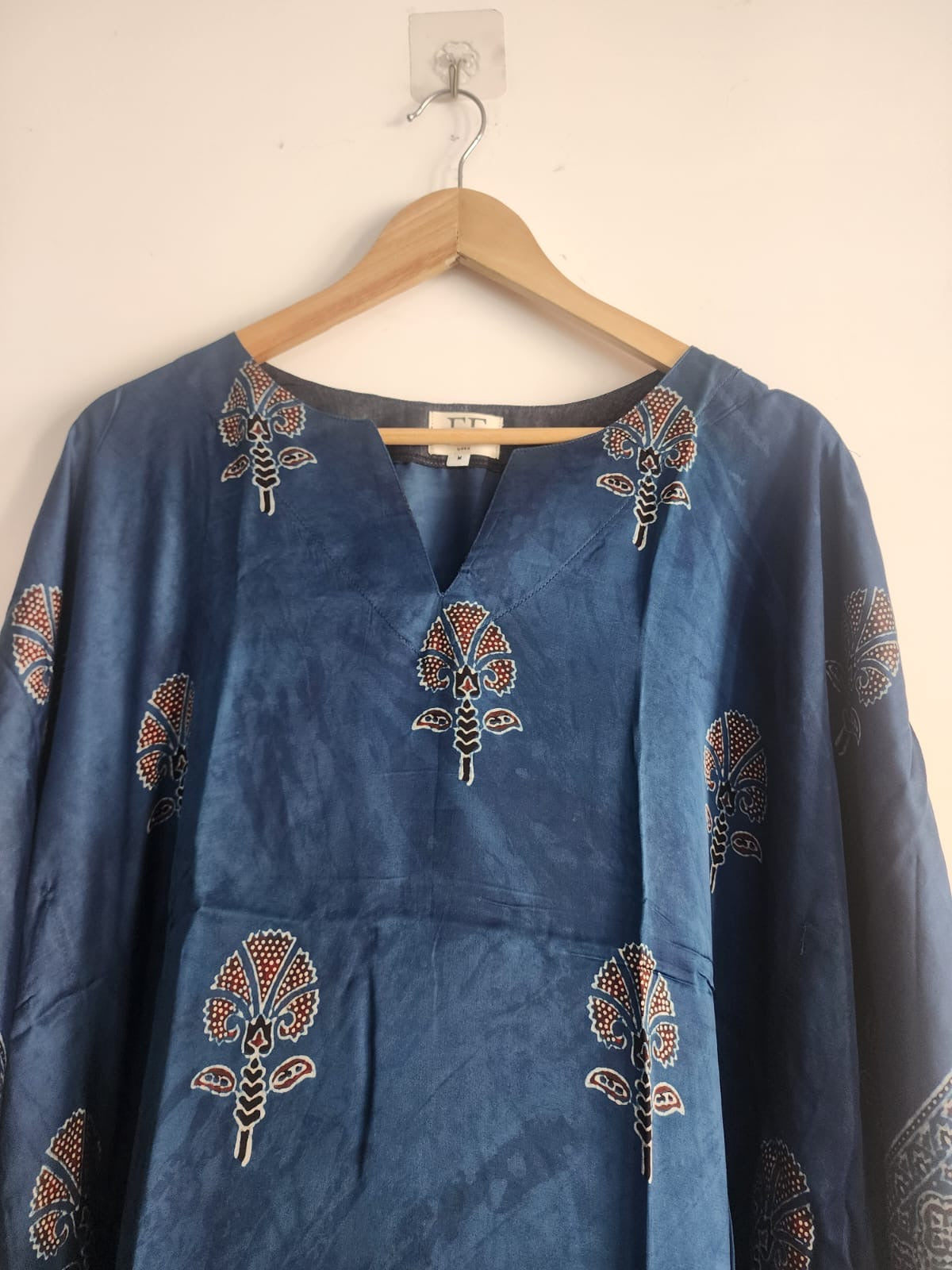 Ajrakh Kaftan in modal silk