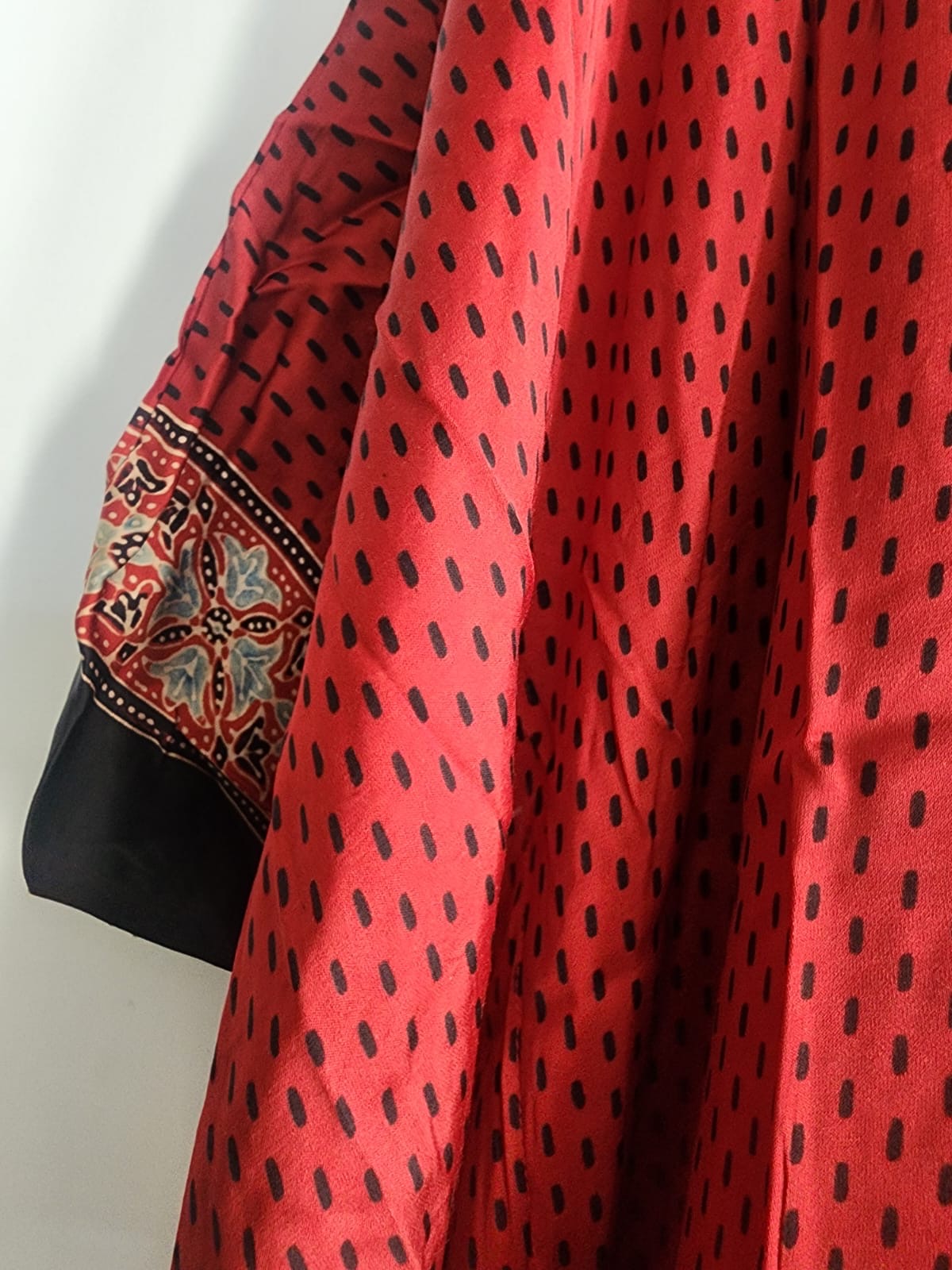 Ajrakh Kaftan in modal silk