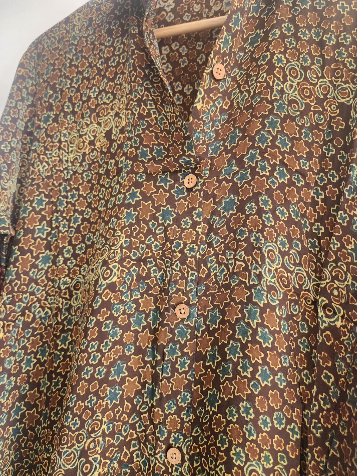 Ajrakh shirt dress