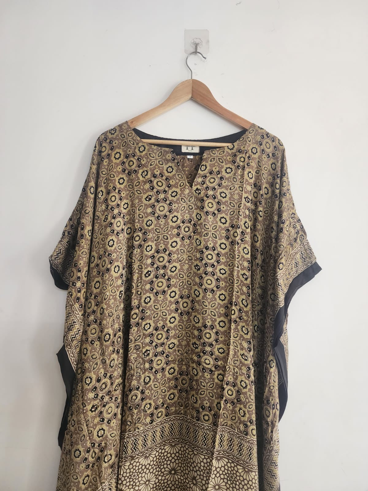 Ajrakh Kaftan in modal silk