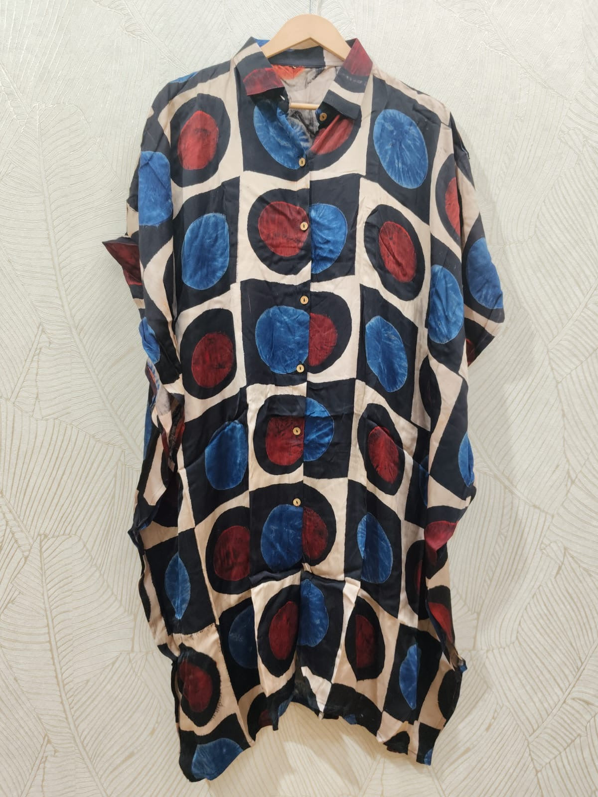 Ajrakh short shirt dress