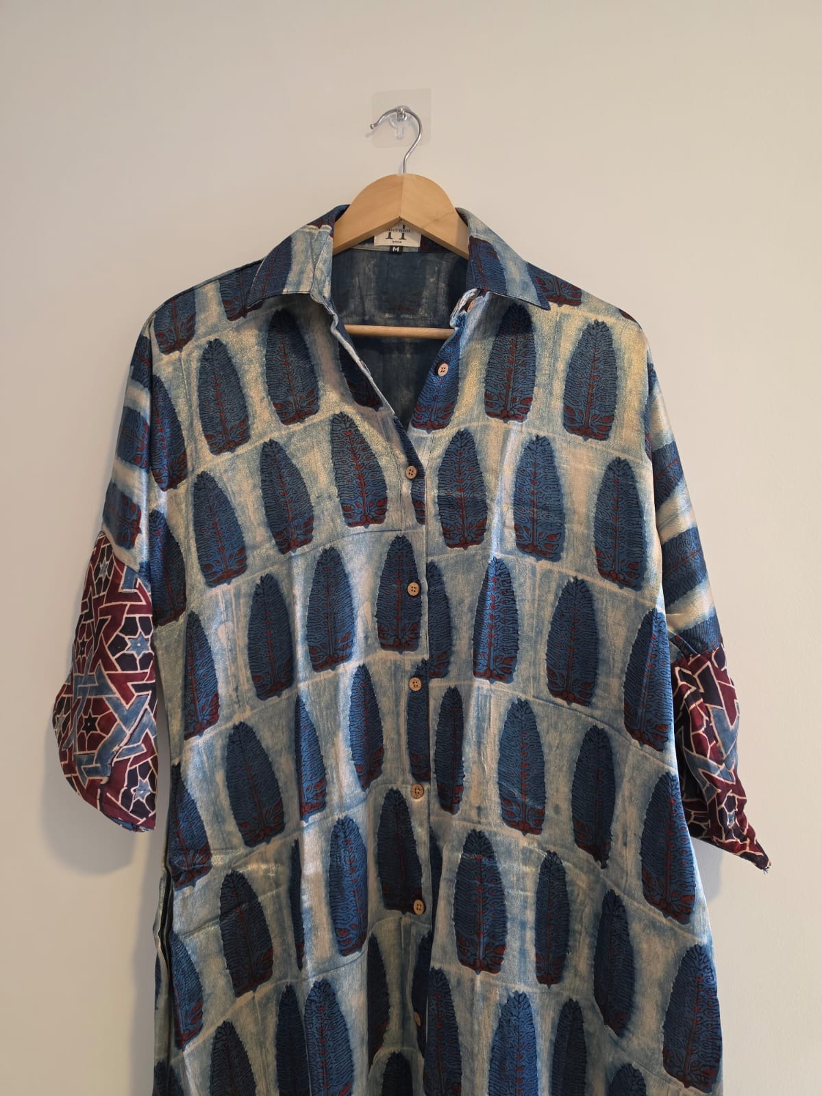 Ajrakh shirt dress (Short)