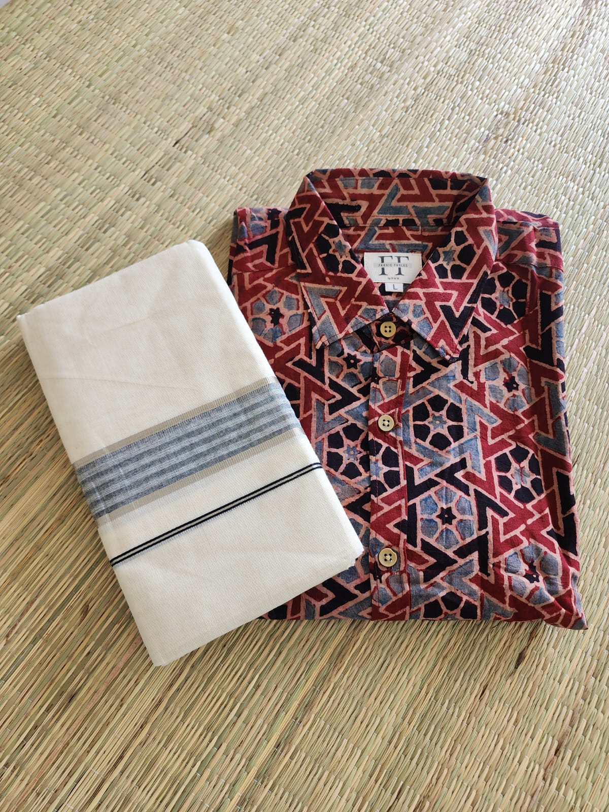 Cotton Full Sleeve Shirt (Ajrakh collection)