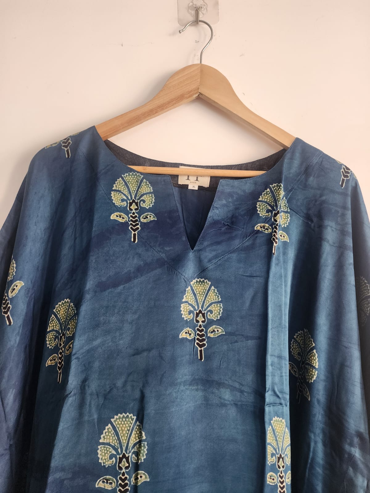 Ajrakh Kaftan in modal silk