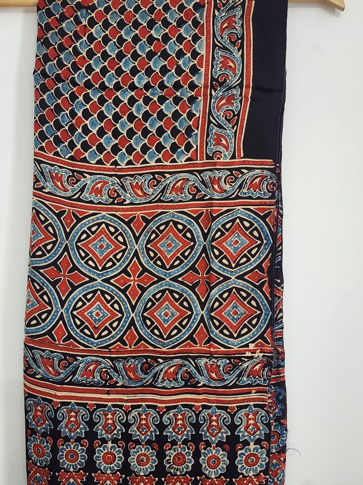 Ajrakh modal silk dupatta