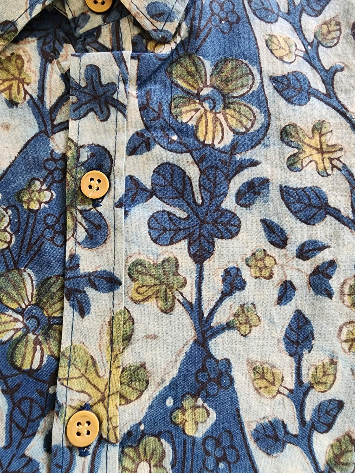 Cotton Full Sleeve Shirt (Handblock Kalamkaari collection)