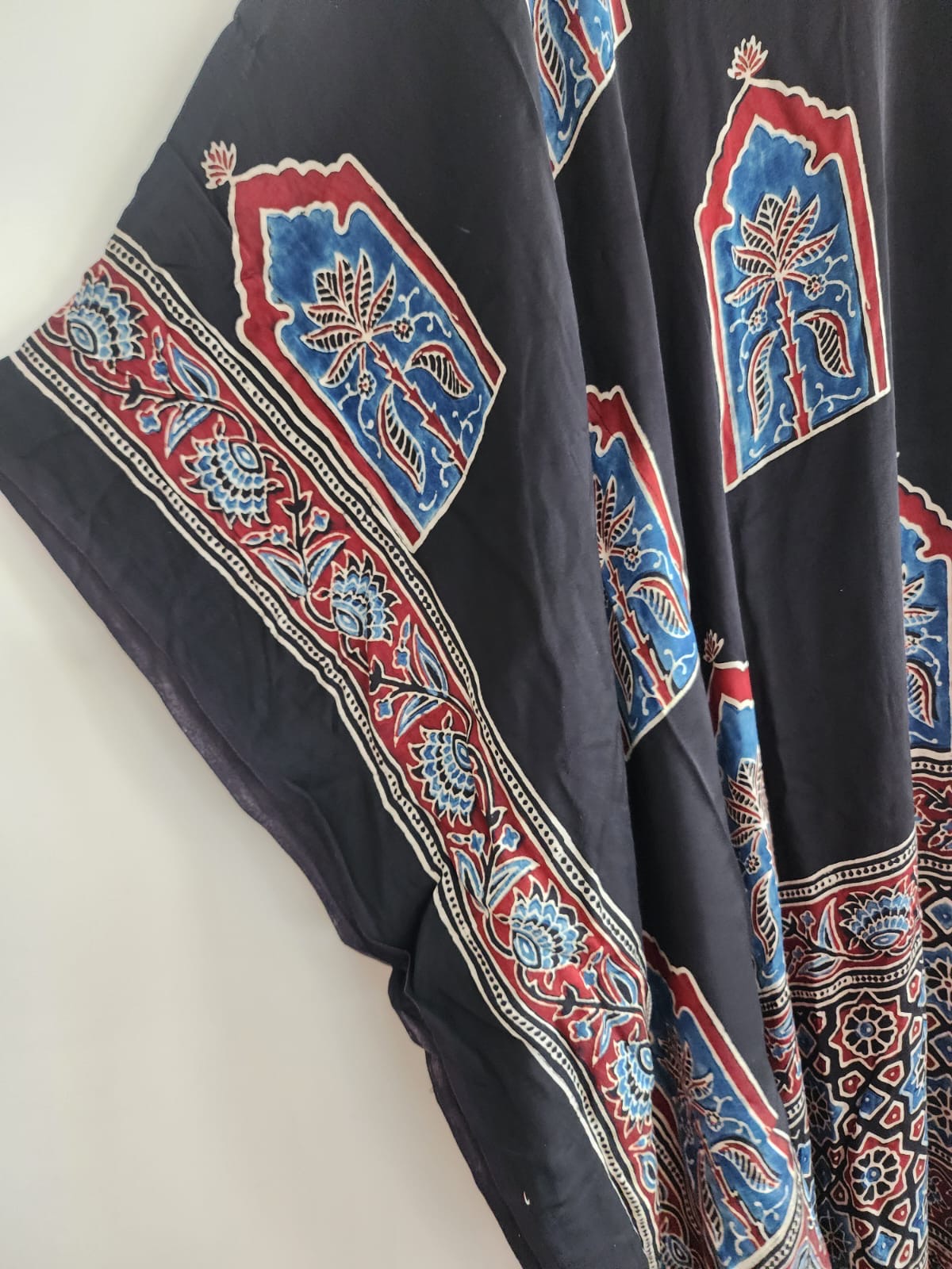 Ajrakh Kaftan in modal silk