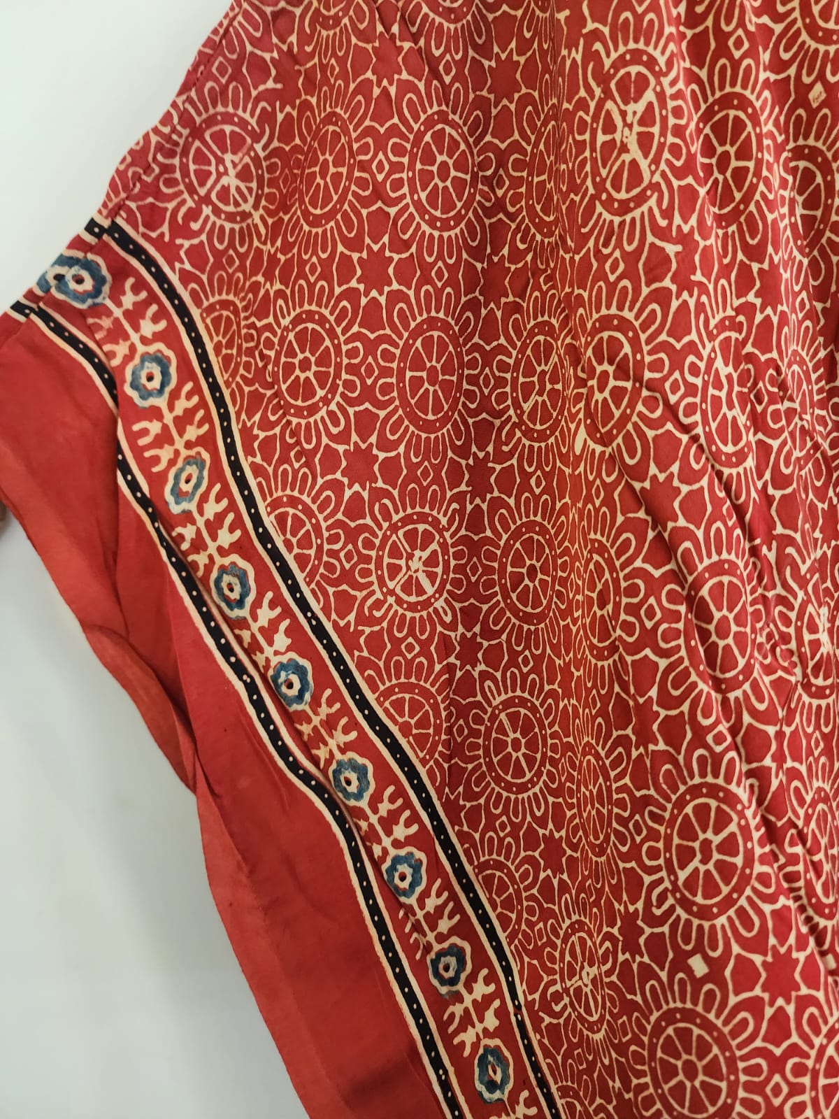 Ajrakh Kaftan in modal silk
