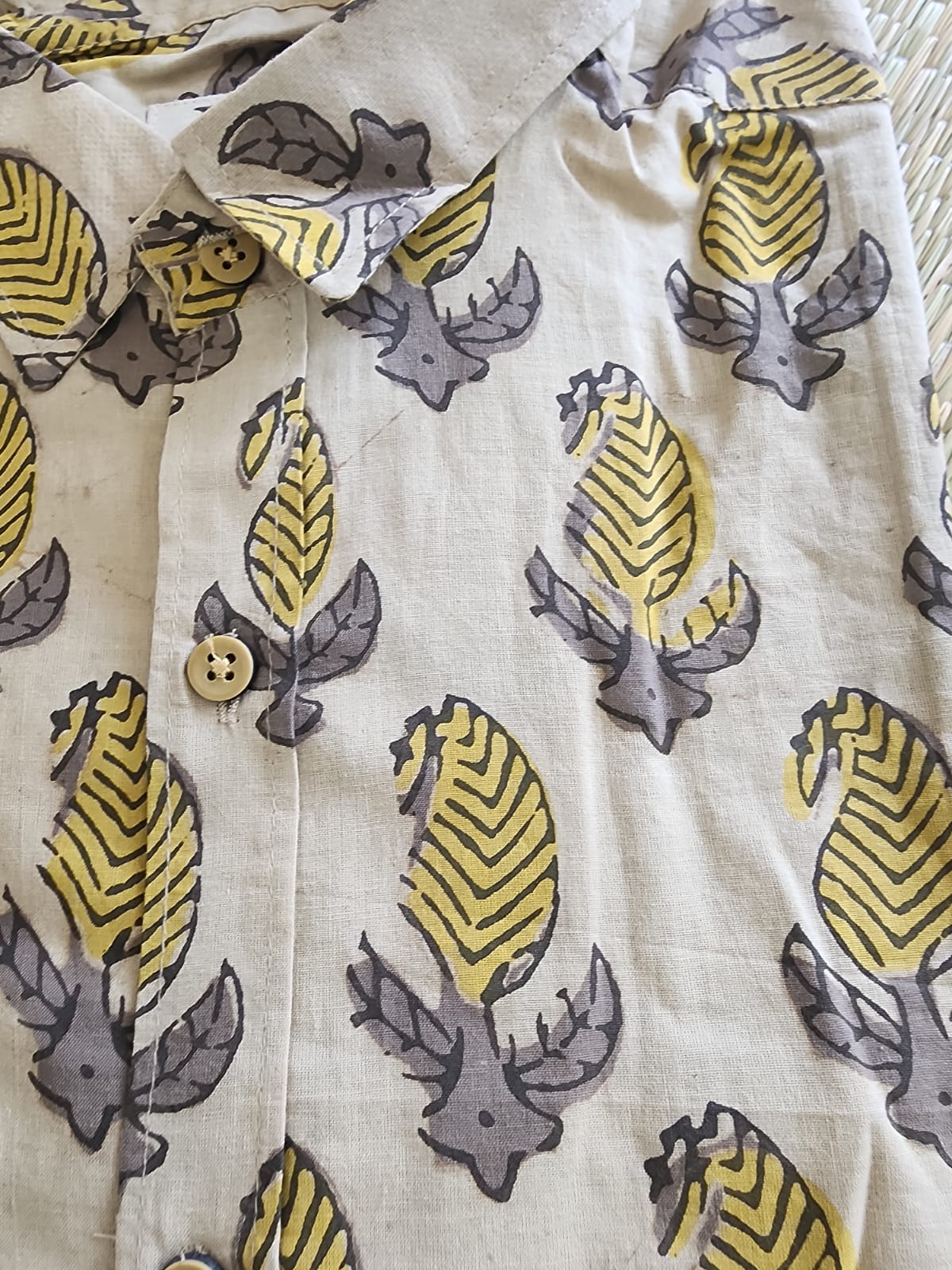 Cotton Full Sleeve Shirt (Handblock Kalamkaari collection)