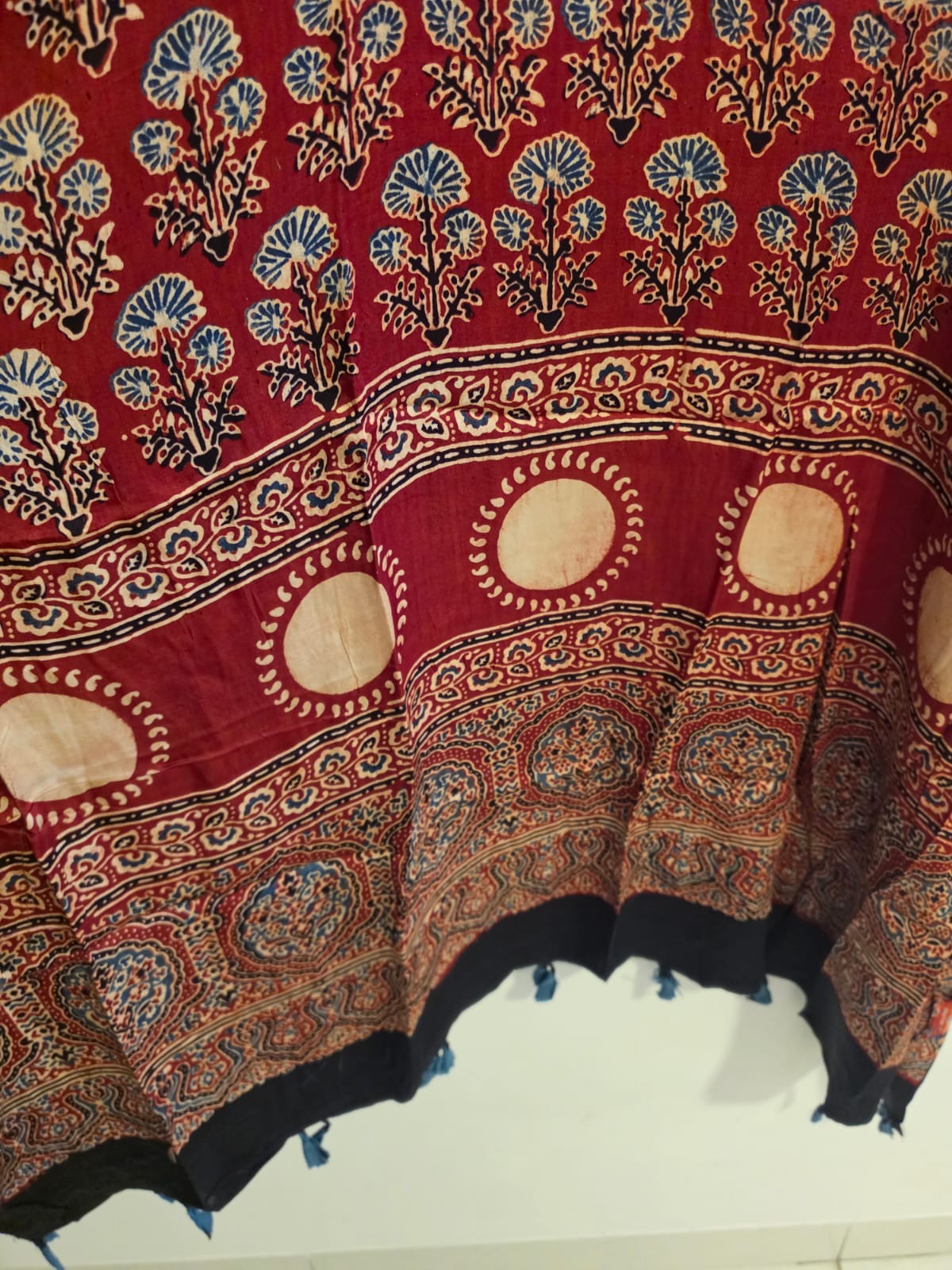 Ajrakh Kaftan in modal silk