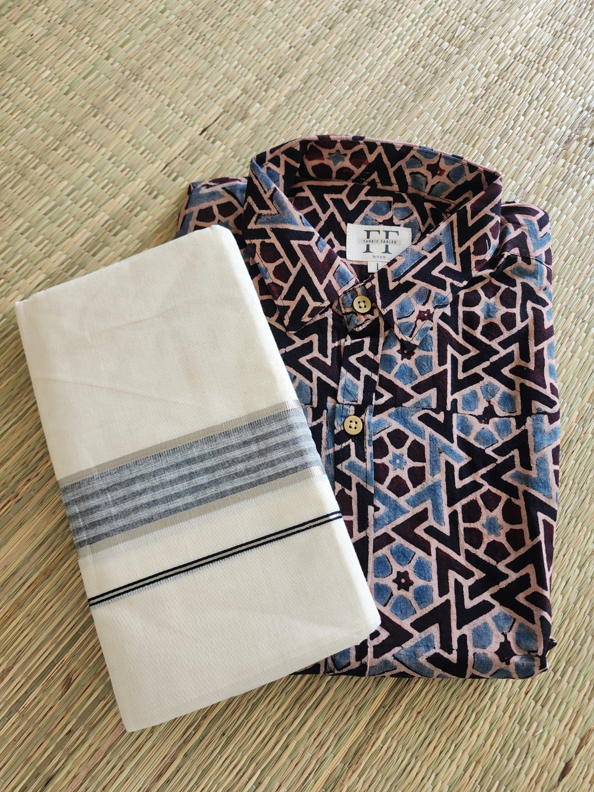 Cotton Full Sleeve Shirt (Ajrakh collection)