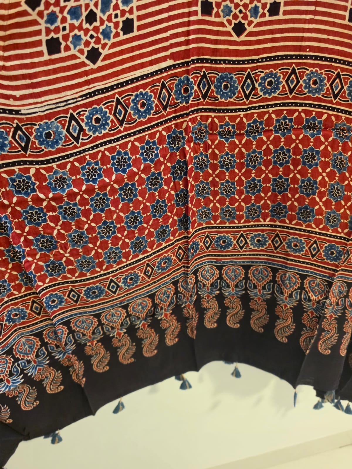 Ajrakh Kaftan in modal silk