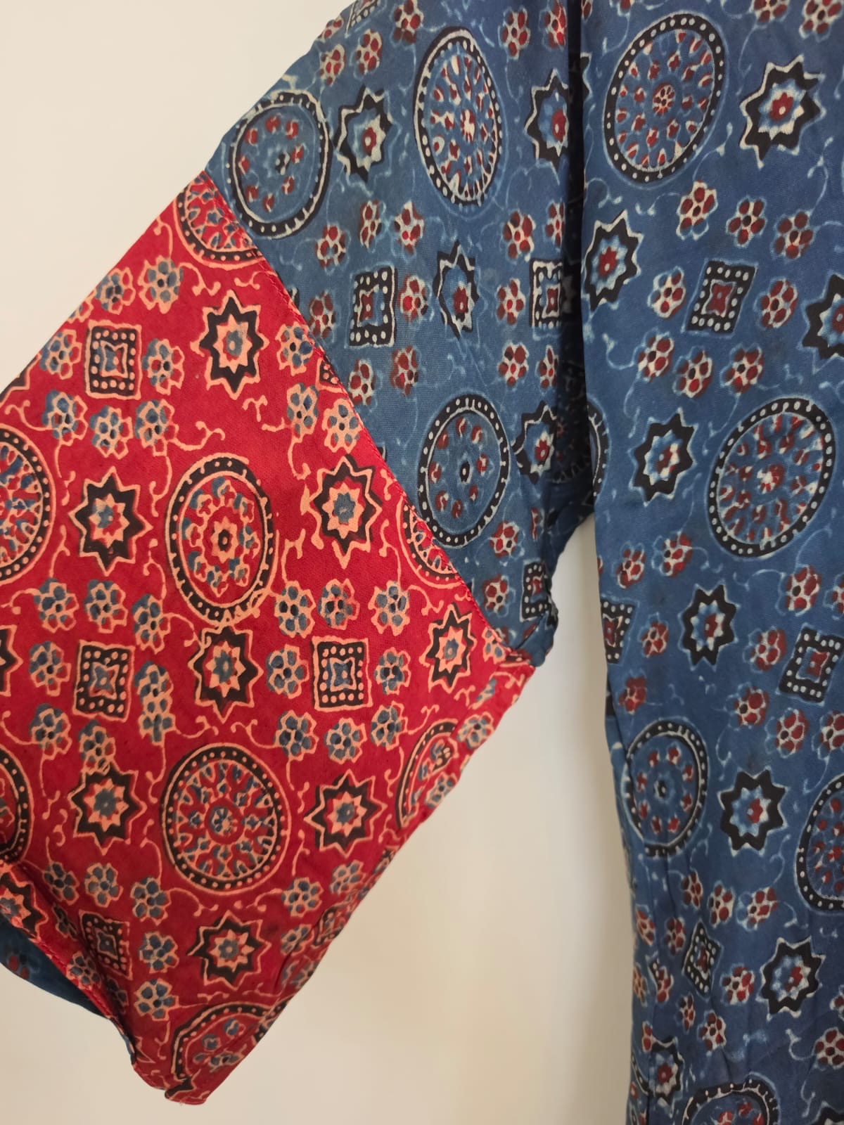 Ajrakh shirt dress