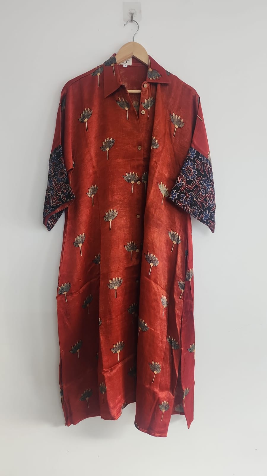 Ajrakh shirt dress