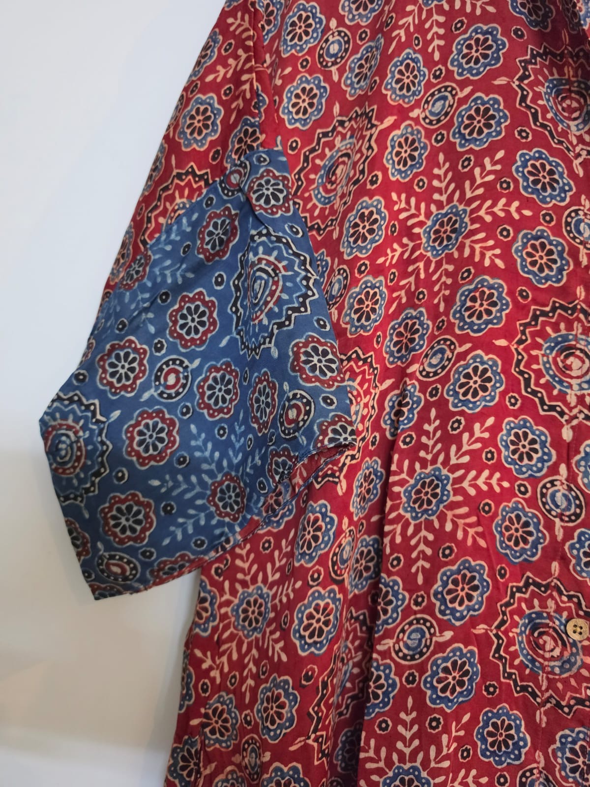 Ajrakh shirt dress