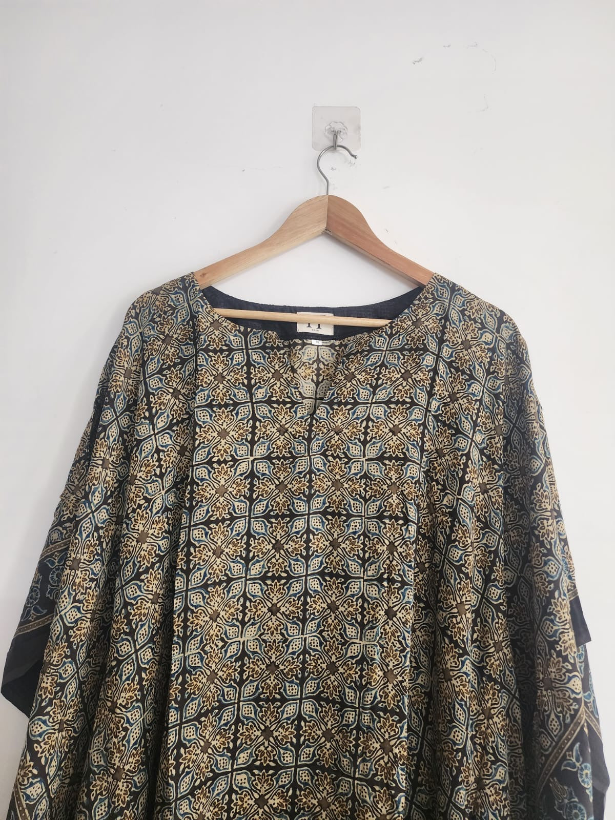 Ajrakh Kaftan in modal silk