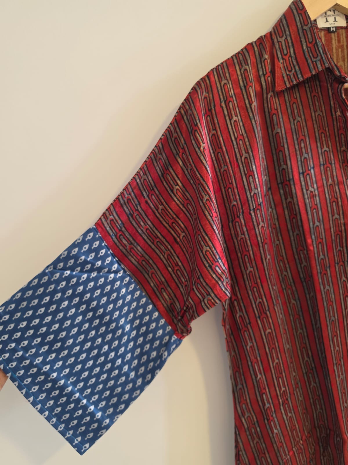 Ajrakh shirt dress