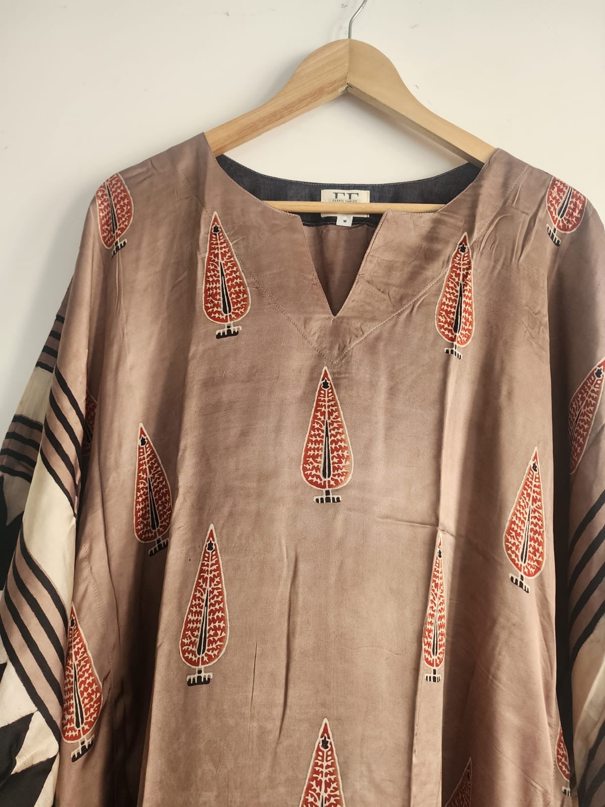 Ajrakh Kaftan in modal silk