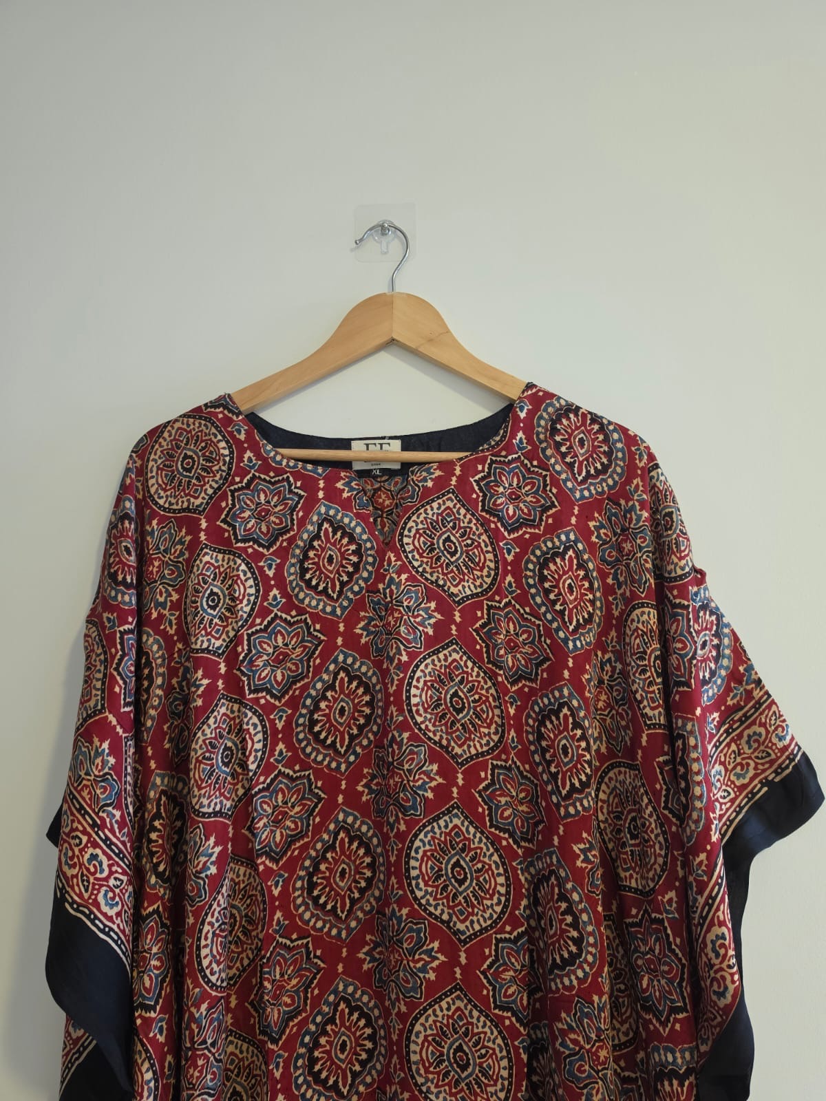 Ajrakh Kaftan in modal silk