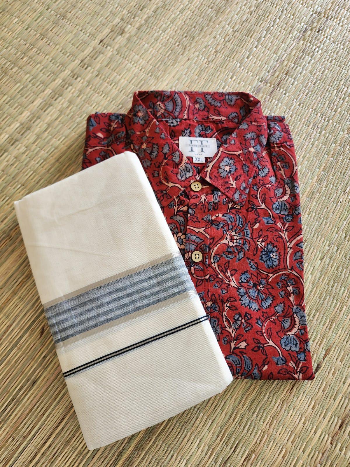 Cotton Full Sleeve Shirt (Ajrakh collection)