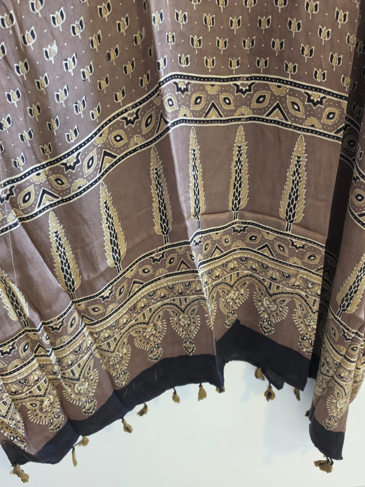 Ajrakh Kaftan in modal silk