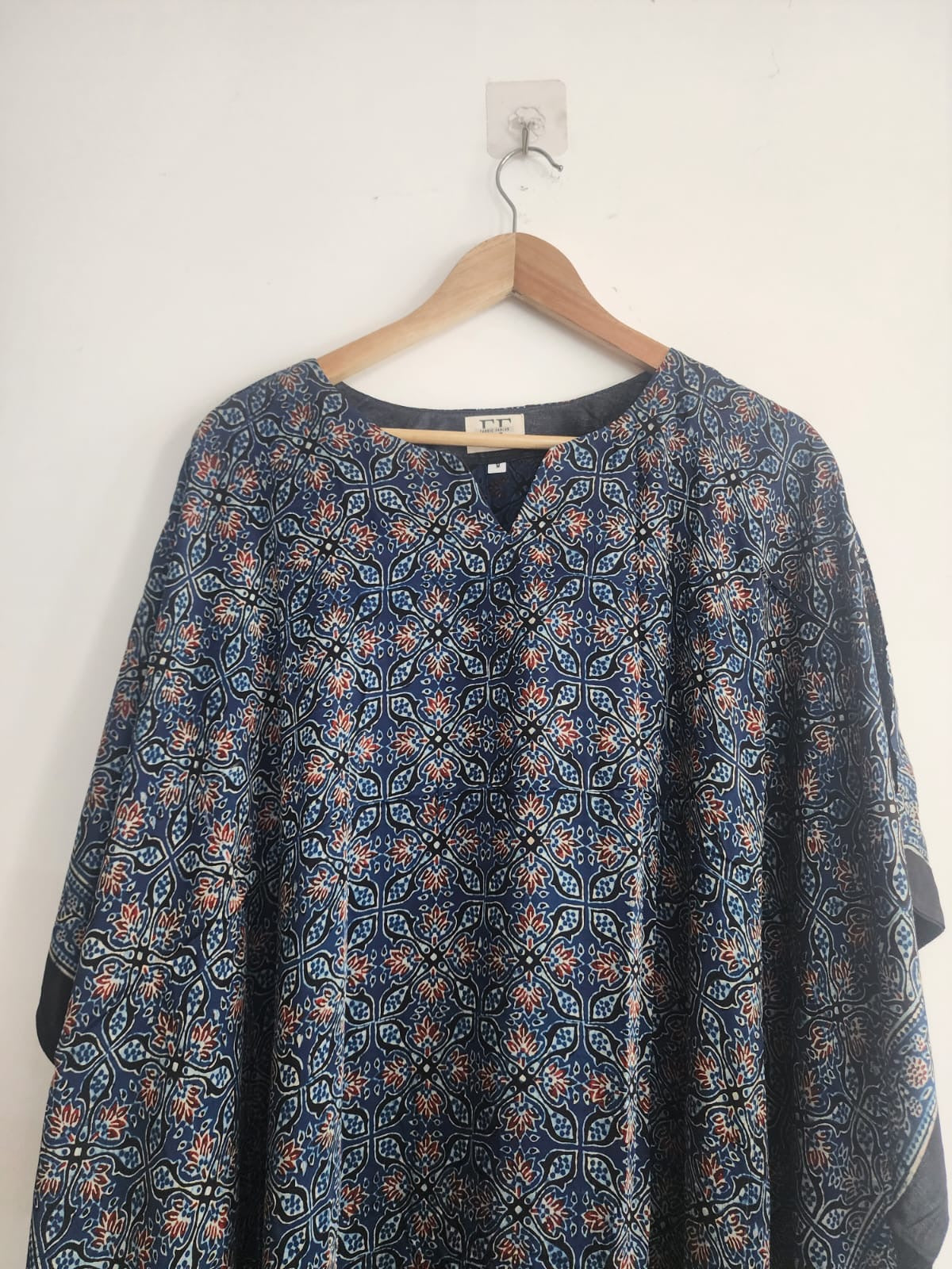 Ajrakh Kaftan in modal silk