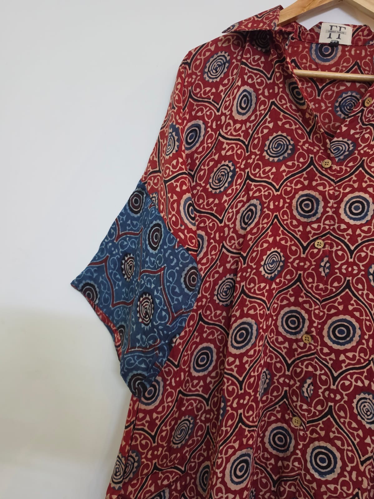 Ajrakh shirt dress