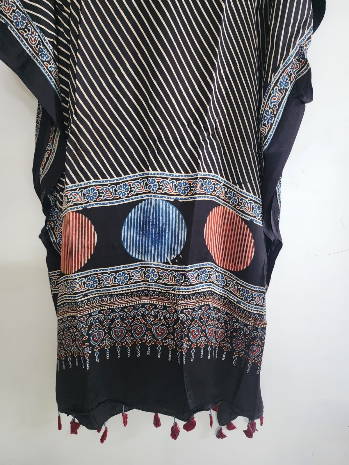 Ajrakh Kaftan in modal silk