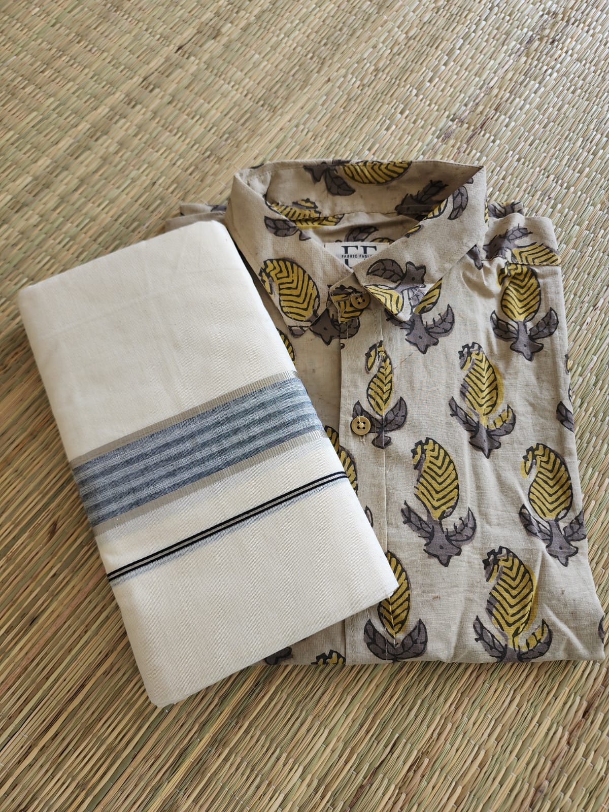 Cotton Full Sleeve Shirt (Handblock Kalamkaari collection)