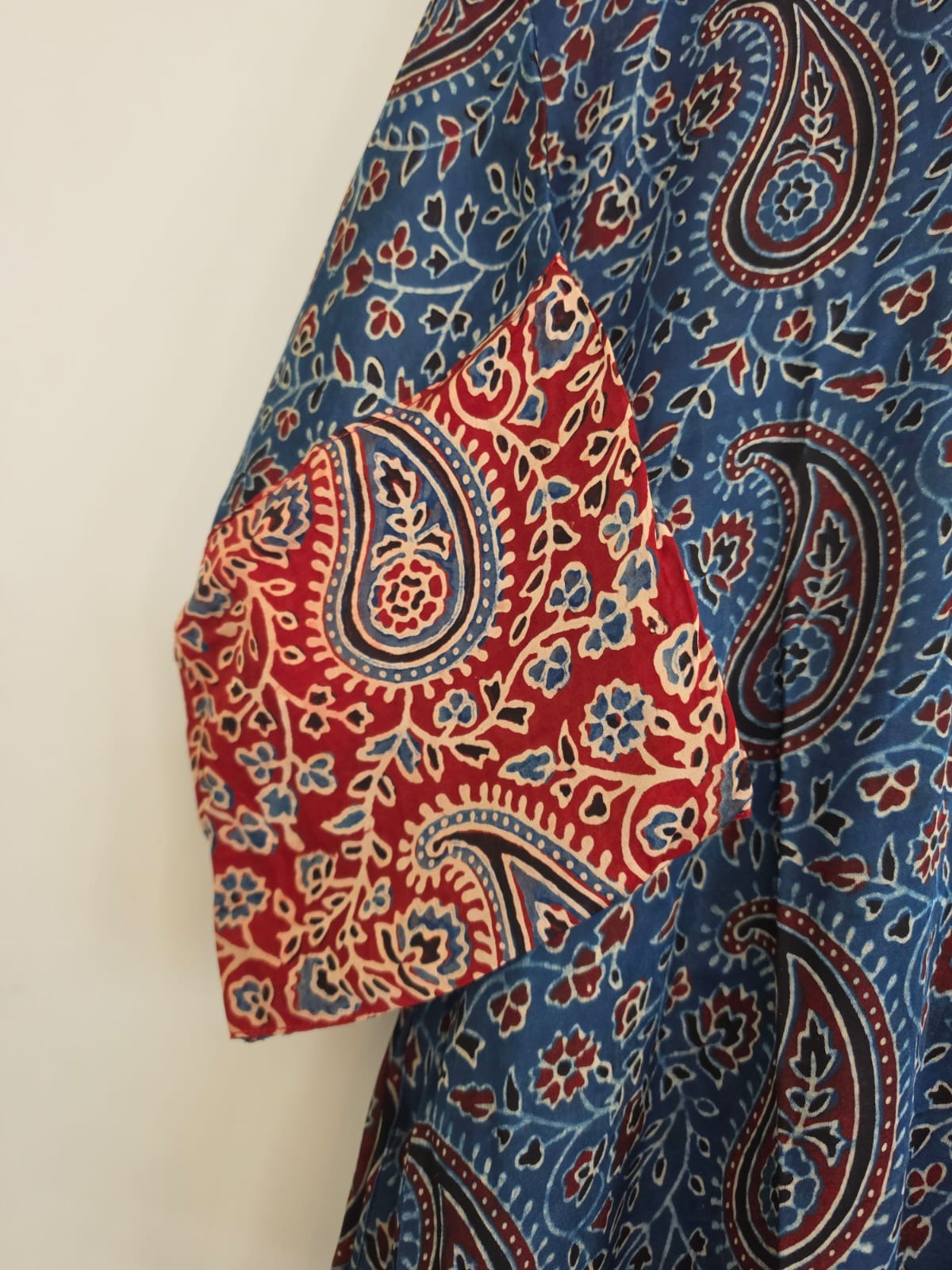 Ajrakh shirt dress