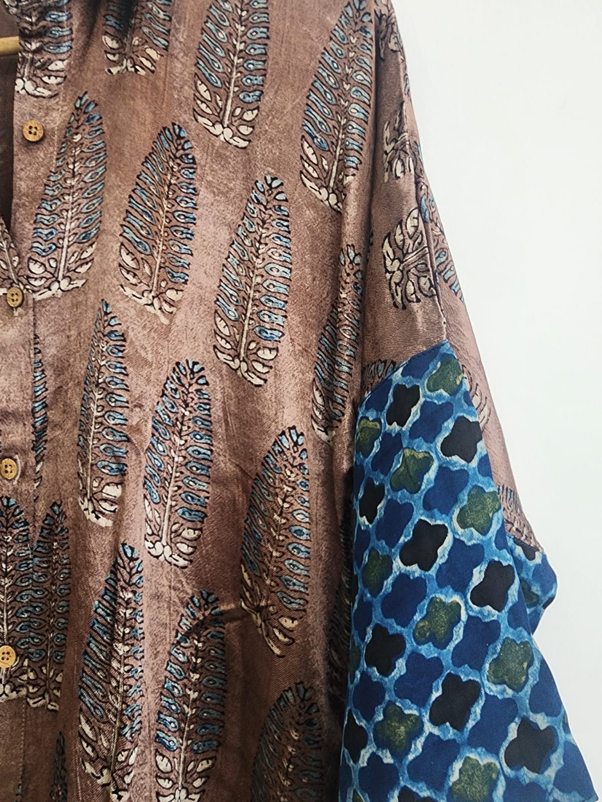 Ajrakh shirt dress