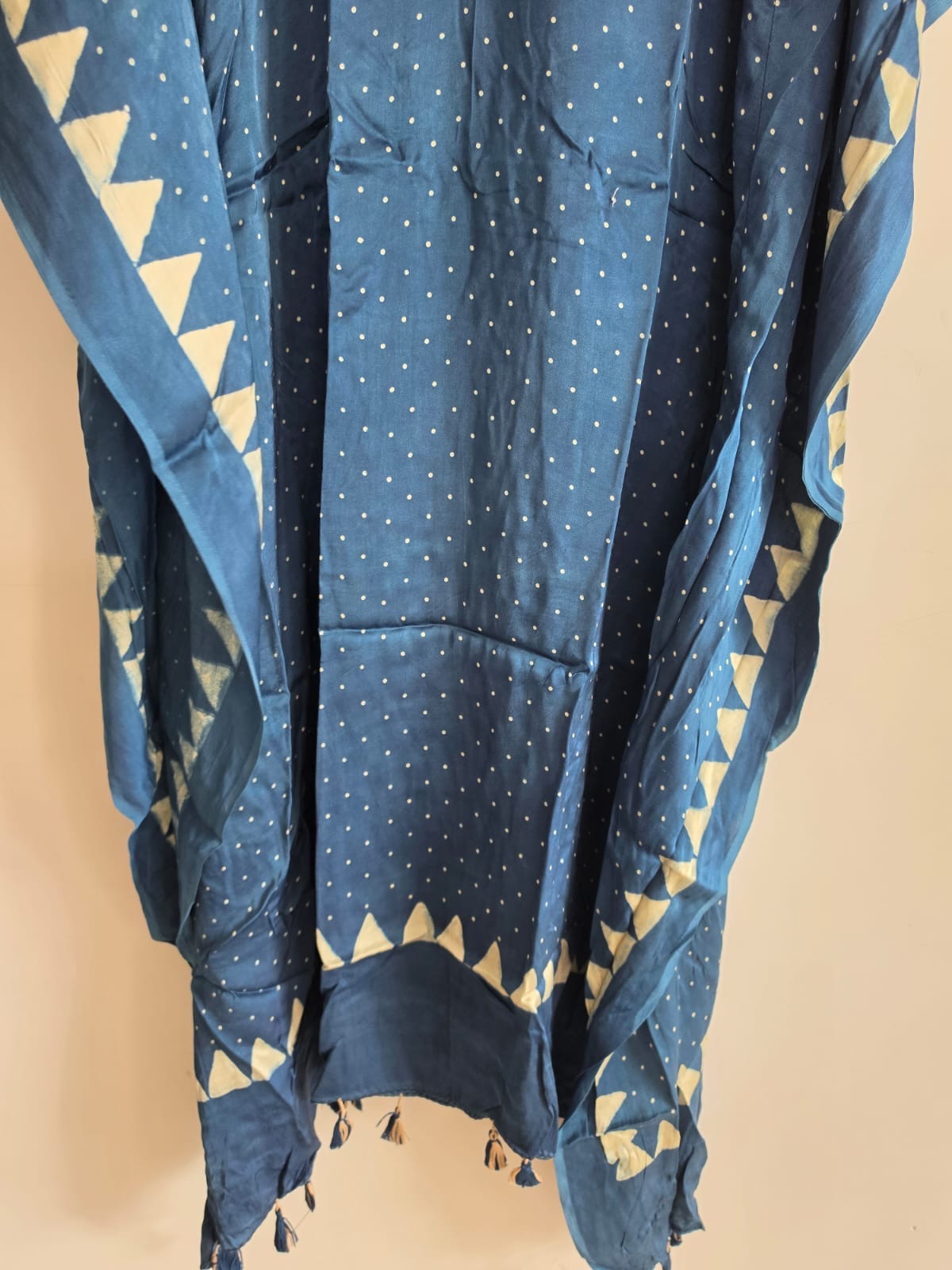Ajrakh Kaftan in modal silk