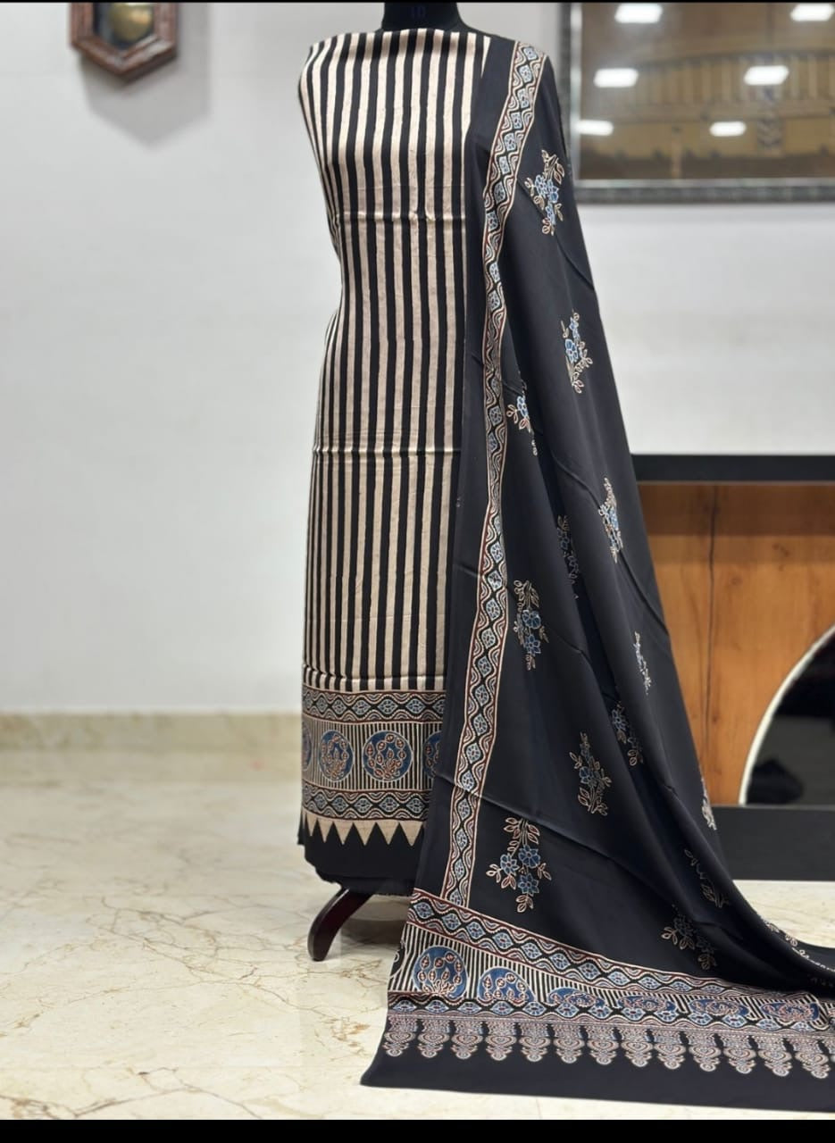 Ajrakh Modal suit set