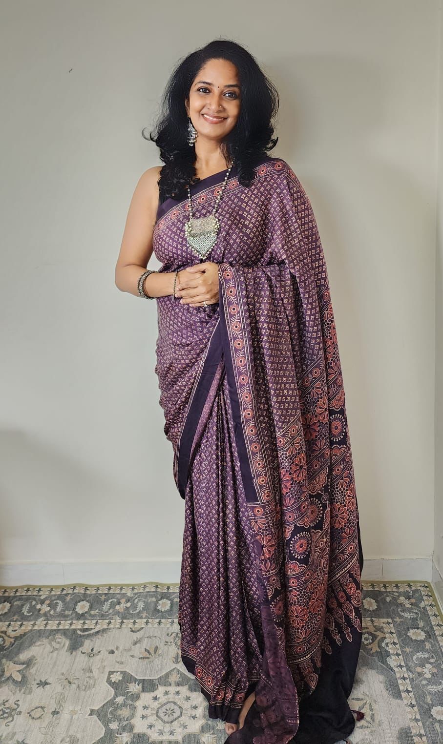 Gajji silk saree (Pale pink)