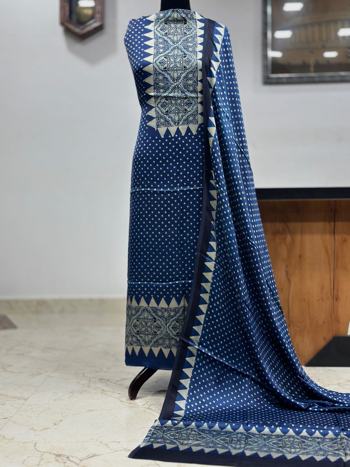 Ajrakh Modal suit set