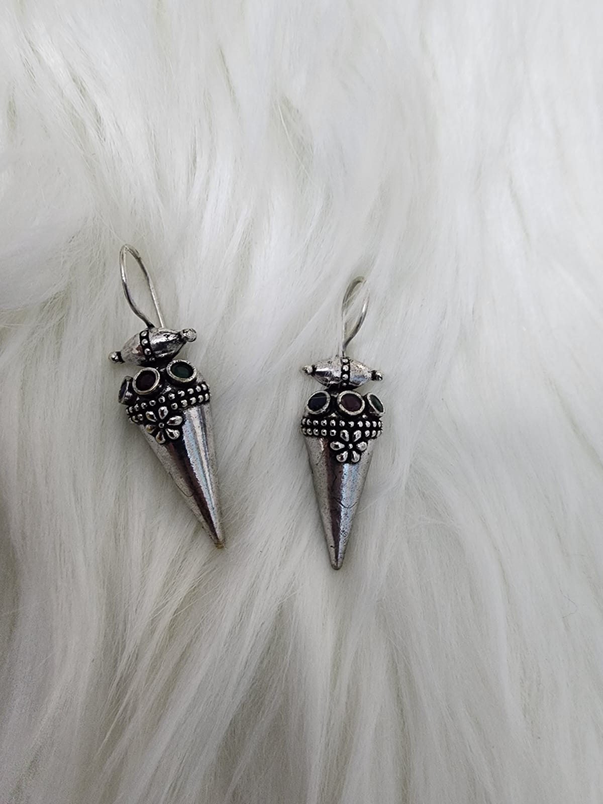 Earrings(Blue, red & green)