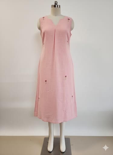 Cotton dress (Pink)