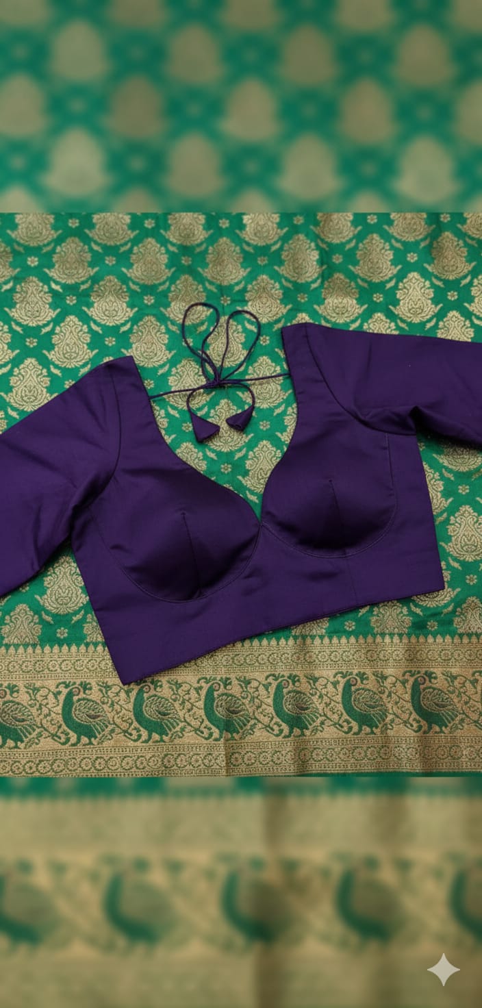 Plain blouse (Violet)