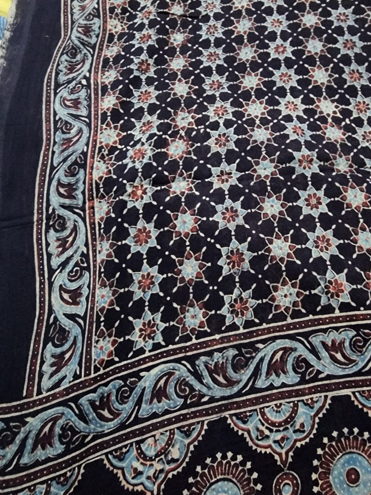 Ajrakh mul cotton dupatta