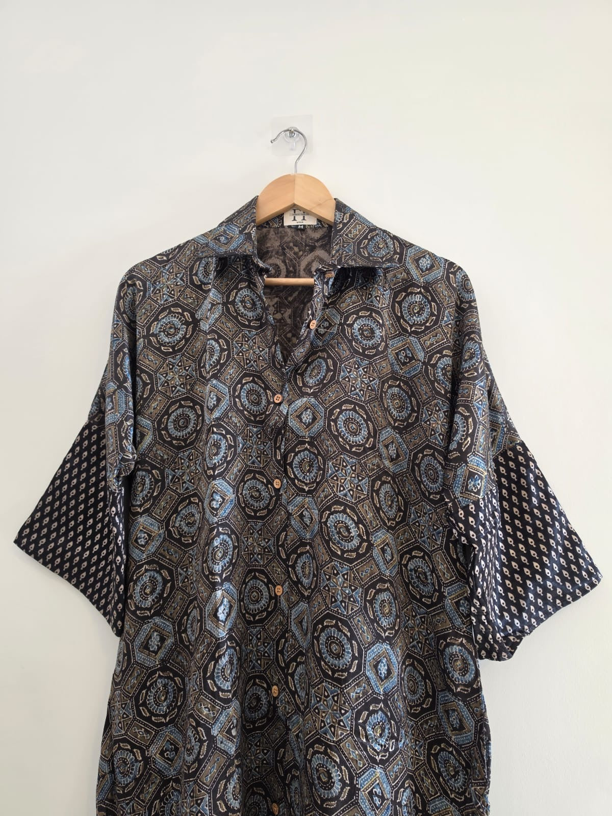 Ajrakh shirt dress